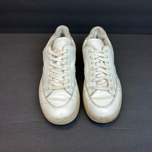 Veja Sneakers Womens Size 8 White and Cream with Logo - Picture 7 of 7